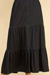 Explore More Collection - Faith Apparel Tiered Midi Skirt