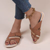 Explore More Collection - Crisscross PU Leather Open Toe Sandals