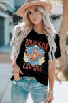 Explore More Collection - AMERICAN COWGIRL Graphic Short Sleeve Tee