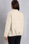 Explore More Collection - Zip Up Mock Neck Pocketed Jacket