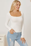 Explore More Collection - Square Neck Long Sleeve T-Shirt