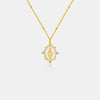 Explore More Collection - 18K Gold-Plated Spring Ring Closure Pendant Necklace