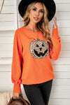 Explore More Collection - Leopard Jack-O-Lantern Sweatshirt
