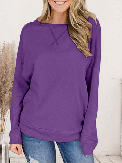 Explore More Collection - Dropped Shoulder Long Sleeve T-Shirt
