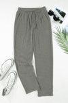 Explore More Collection - Drawstring Straight Pants with Pockets