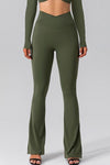 Explore More Collection - High Waist Slit Pocketed Active Pants