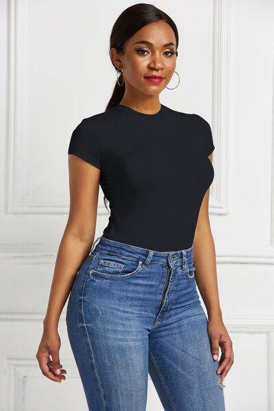 Explore More Collection - Round Neck Short Sleeve Bodysuit