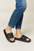 Explore More Collection - WILD DIVA Pyramid Stud Toe Band Footbed Sandals