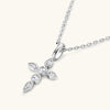 Explore More Collection - 925 Sterling Silver Moissanite Cross Pendant Necklace