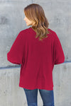 Explore More Collection - Double Take Full Size Round Neck Long Sleeve T-Shirt