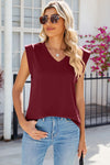 Explore More Collection - V-Neck Cap Sleeve Tank