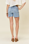 Explore More Collection - Judy Blue Full Size High Waist Raw Hem Denim Shorts