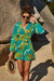 Explore More Collection - Botanical Print Long Sleeve Romper