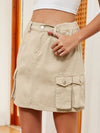 Explore More Collection - High Waist Denim Skirt