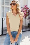 Explore More Collection - V-Neck Cap Sleeve Tank