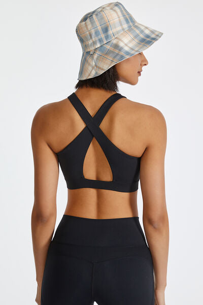 Explore More Collection - Ruched Crisscross Active Tank