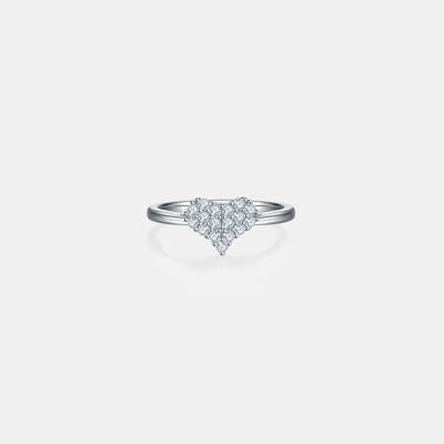 Explore More Collection - Moissanite 925 Sterling Silver Heart Ring