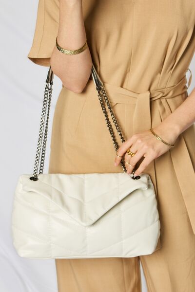 Explore More Collection - Leather Chain Handbag