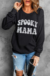 Explore More Collection - SPOOKY MAMA Graphic Sweatshirt