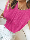 Explore More Collection - Sequin Round Neck Tank