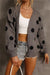 Explore More Collection - Polka Dot Open Front Cardigan