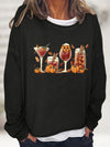 Explore More Collection - Round Neck Long Sleeve Full Size Graphic Sweatshirt