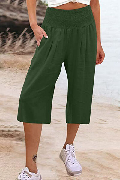 Explore More Collection - Pocketed High Waist Pants