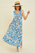 Explore More Collection - HEYSON Full Size Printed Crochet Trim Maxi Dress