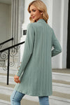 Explore More Collection - Open Front Long Sleeve Cardigan