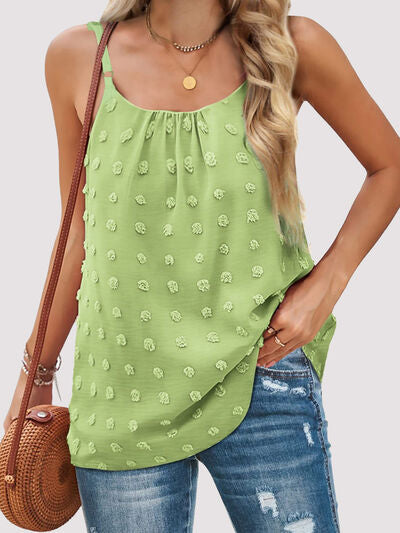 Explore More Collection - Swiss Dot Scoop Neck Cami