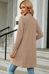 Explore More Collection - Open Front Long Sleeve Cardigan