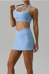 Explore More Collection - Halter Neck Tank and Slit Skirt Active Set