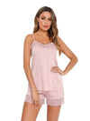 Explore More Collection - Lace Detail Cami and Shorts Lounge Set