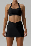 Explore More Collection - Halter Neck Tank and Slit Skirt Active Set