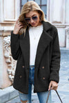 Explore More Collection - Full Size Lapel Collar Sherpa Coat