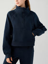 Explore More Collection - Half Zip Pocketed Active Sweatshirt