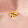 Explore More Collection - Rose Shape 18K Gold-Plated Ring