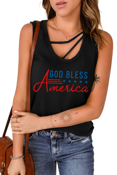 Explore More Collection - GOD BLESS AMERICA Tank