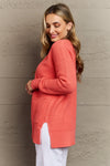 Explore More Collection - Zenana Bright & Cozy Full Size Waffle Knit Cardigan