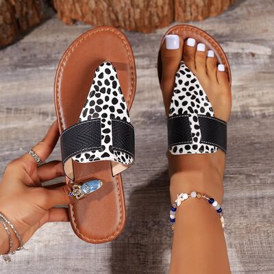 Explore More Collection - Animal Print Open Toe Sandals