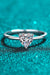 Explore More Collection - 925 Sterling Silver Heart-Shaped Moissanite Solitaire Ring