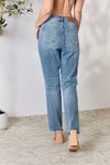 Explore More Collection - Judy Blue Full Size Distressed Raw Hem Straight Jeans