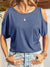 Explore More Collection - Round Neck Cold Shoulder T-Shirt