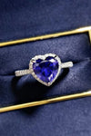 Explore More Collection - 2 Carat Moissanite Heart-Shaped Side Stone Ring