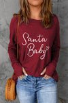 Explore More Collection - SANTA BABY Graphic Long Sleeve T-Shirt