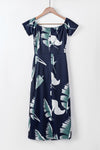 Explore More  Collection - Slit Printed Off-Shoulder Midi Dress