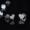 Explore More Collection - Moissanite 925 Sterling Silver Heart Stud Earrings