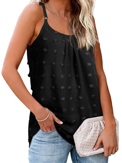 Explore More Collection - Swiss Dot Scoop Neck Cami