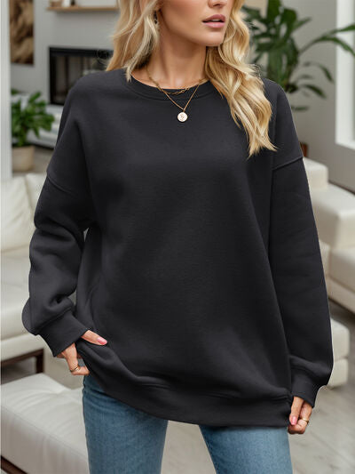 Explore More Collection - Round Neck Long Sleeve Sweatshirt