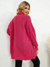 Explore More Collection - Open Front Dropped Shoulder Cardigan